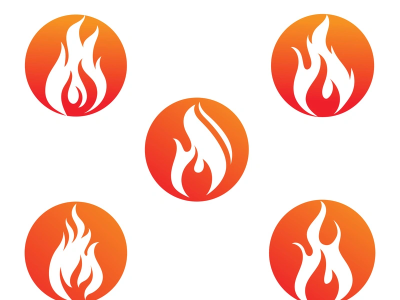 Fire flame vector illustration design