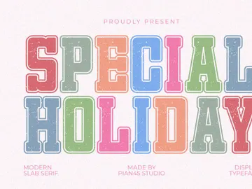 Special Holiday - Modern Display Font preview picture