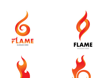 Fire flame vector illustration design preview picture