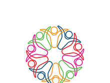 Community, network and social icon design template