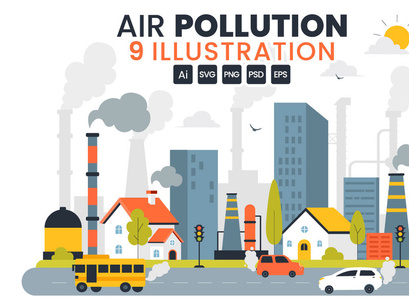 9 Air Pollution Illustration