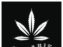 Mariuhana leaf symbol, marijuana or hemp icon, cannabis medical sign, weed drug vector illustration