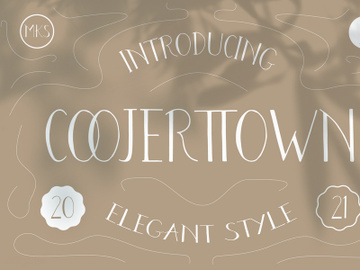 Coojertown - Condensed Font preview picture