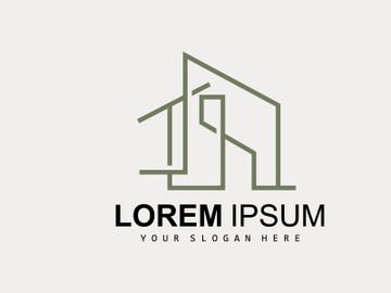 House Logo, Building Furniture Design, Construction Vector, Property Brand Icon, Real Estate, Housing preview picture