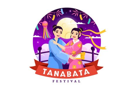 15 Tanabata Festival Vector Illustration