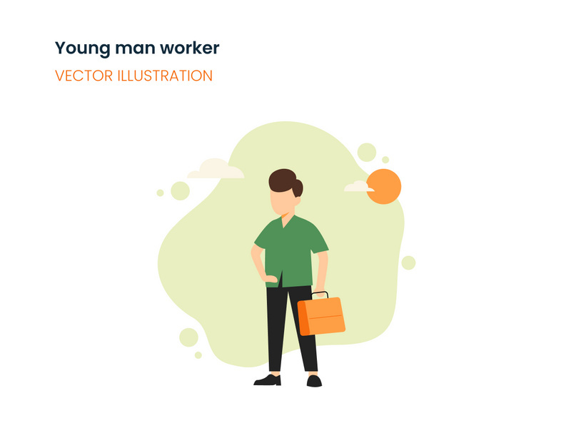 Young man worker