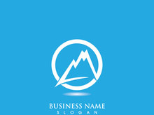 Mountain icon Logo Template Vector illustration design