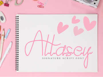 Attasey Signature Script Font preview picture
