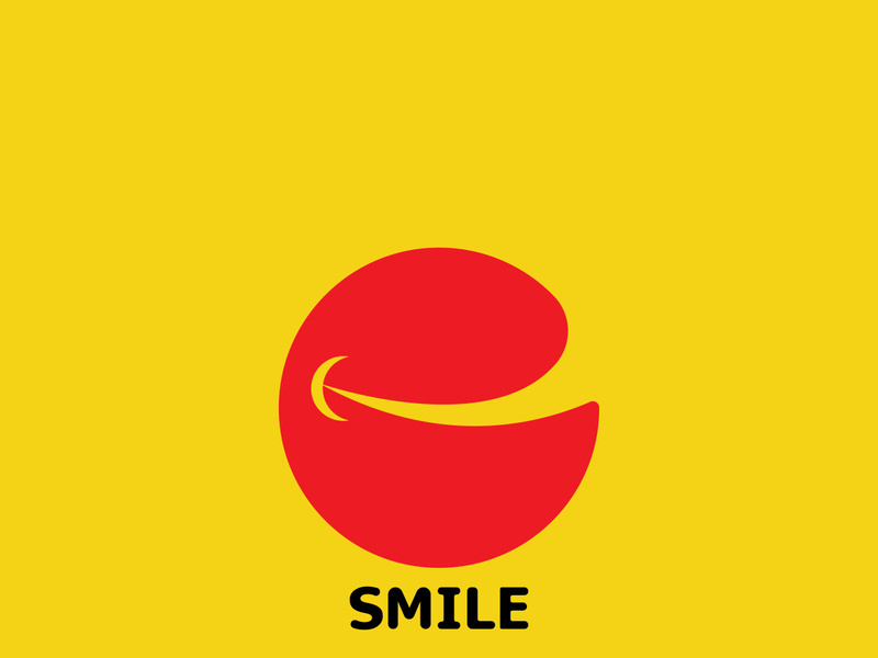 Smile logo and symbol vector image