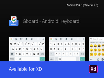 Android Keyboard Template (Gboard) preview picture
