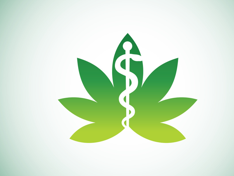 Marijuana leaf. Medical cannabis. Hemp oil. cannabis or marijuana leaf logo