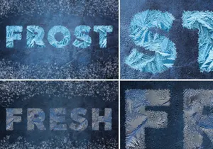 Free Frost Styles Effects For Adobe Photoshop