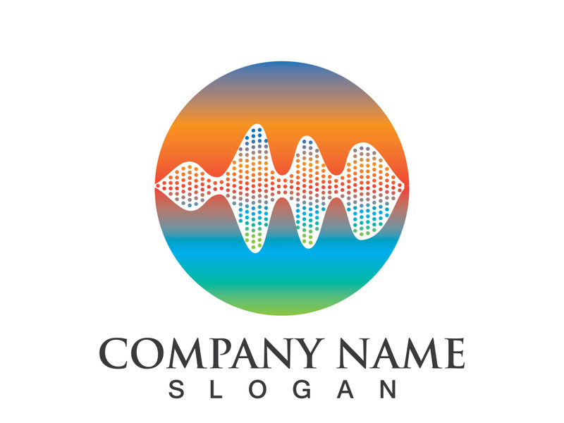 Sound waves set vector illustration icon design