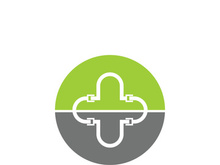 Health medical logo template vector illustration design