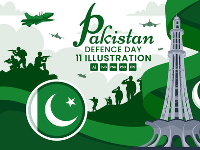 11 Pakistan Defence Day Illustration