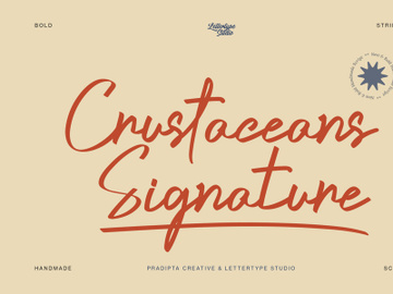 Crustaceans Signature Bold Script preview picture