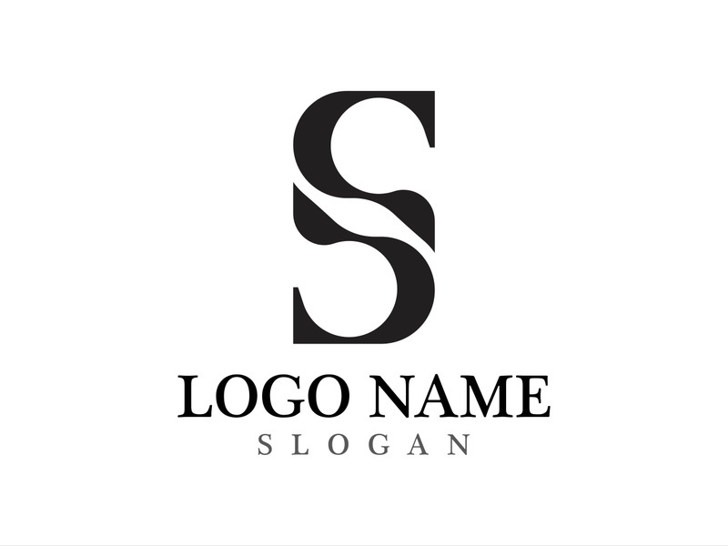Business corporate S letter logo design vector