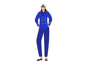 Sailor flat vector illustration preview picture