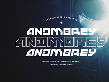 ANDMOREY - Futuristic Font preview picture
