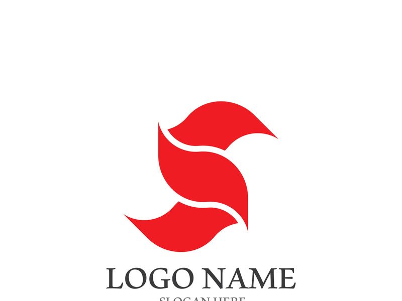S letter creative icon logo design elegant vector illustration