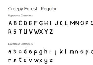 Creepy Forest - Free Font