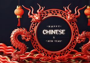 PSD 3d rendaring realistic chinese new year background bundles