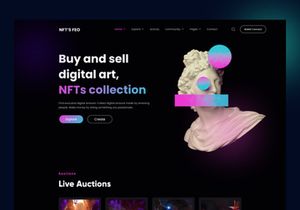 NFT’SFeo - Marketplace Website Template