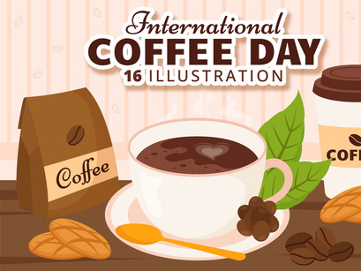 16 International Coffee Day Illustration