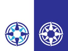 Compass logo template vector icon illustration design