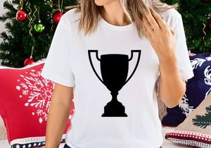 A black trophy icon on a white background symbolizing achievement and success
