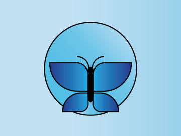 Butterfly logo design preview picture