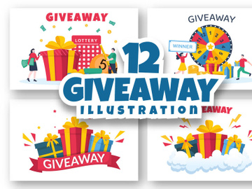 12 Giveaway Win a Prize Illustration preview picture
