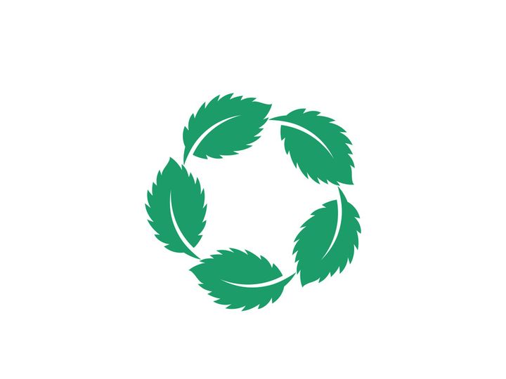 Mint Leaf icon template illustration