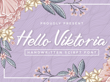 Hello Viktoria - Handwritten Script Font preview picture