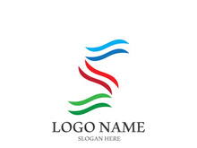 S letter creative icon logo design elegant vector illustration