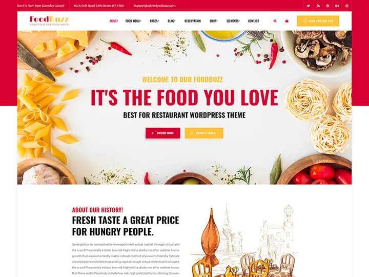 Restaurant PSD Template