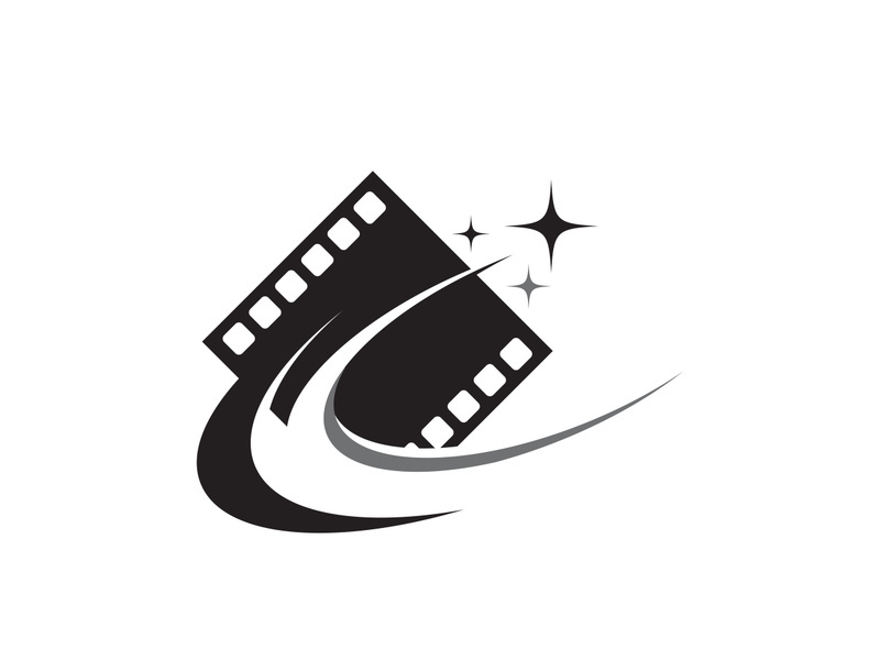 Abstract film icon illustration