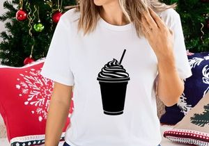 Iced Drink with Whipped Cream and Straw