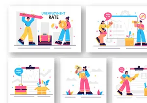 23 Unemployment Rate Illustration