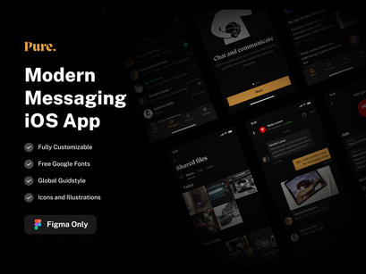 Pure - Messenger UI Kit for Figma