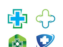 Health medical logo template vector illustration design