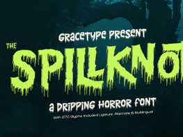Spillknot | Dripping Horror Font preview picture