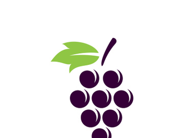 Grape logo images illustration design preview picture