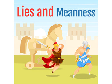 Lies and meanness social media post mockup preview picture