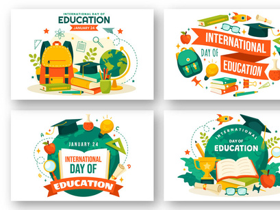 12 International Education Day Illustration