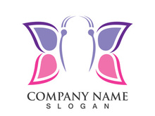 Butterfly logo template symbol vector icon design