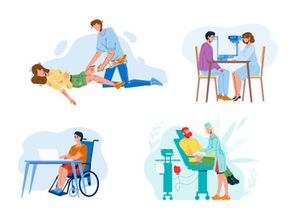 Health medical characters