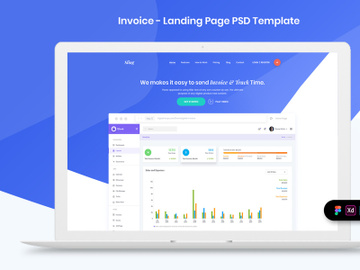 Invoice Landing Page Template preview picture