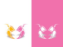 Butterfly logo icon vector design illustration