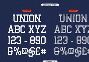 Courage Union - Athletic Slab Font